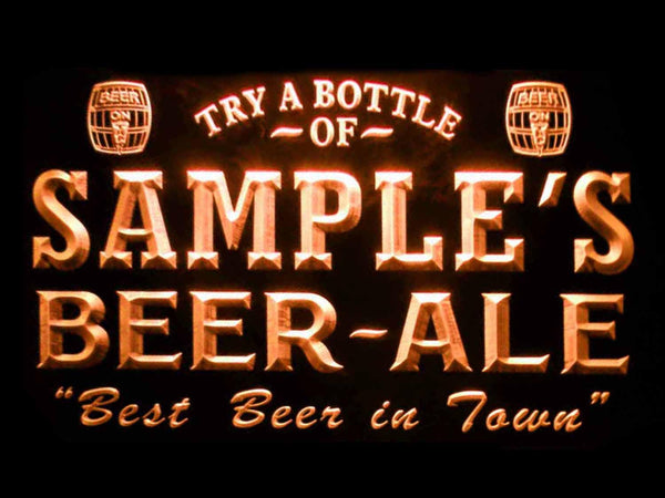 ADVPRO Name Personalized Custom Best Beer Ale Home Bar Pub Neon Sign st4-pn-tm - Orange