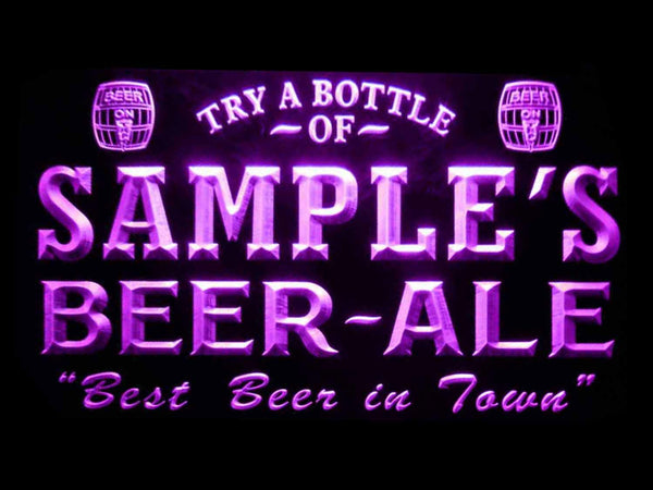 ADVPRO Name Personalized Custom Best Beer Ale Home Bar Pub Neon Sign st4-pn-tm - Purple