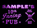ADVPRO Name Personalized Custom Baseball Inning Bar Beer Neon Sign st4-po-tm - Purple