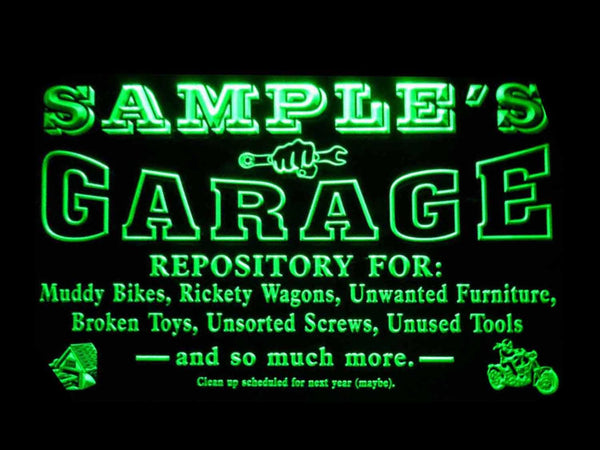 ADVPRO Name Personalized Custom Garage Basement Den Repair Neon Sign st4-pp-tm - Green