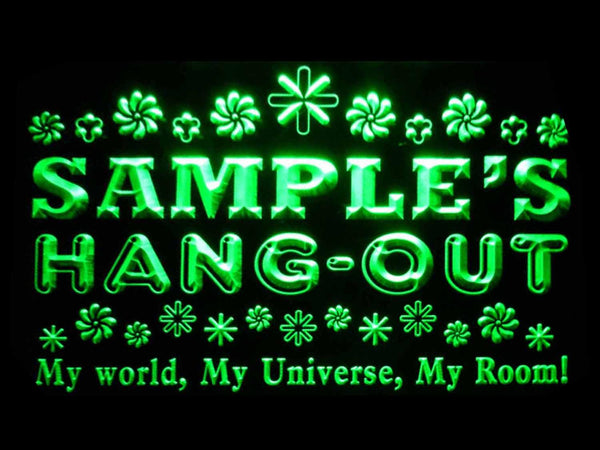 ADVPRO Name Personalized Custom Hang Out Girl Princess Room Neon Sign st4-pq-tm - Green
