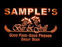 ADVPRO Name Personalized Custom Bar & Grill Beer Neon Light Sign st4-pr-tm - Orange