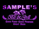 ADVPRO Name Personalized Custom Bar & Grill Beer Neon Light Sign st4-pr-tm - Purple