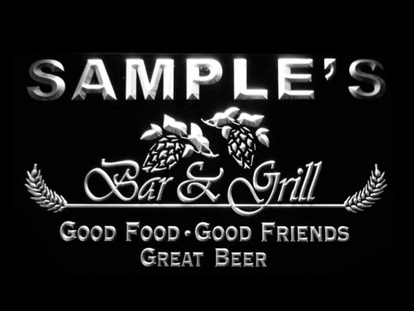 ADVPRO Name Personalized Custom Bar & Grill Beer Neon Light Sign st4-pr-tm - White