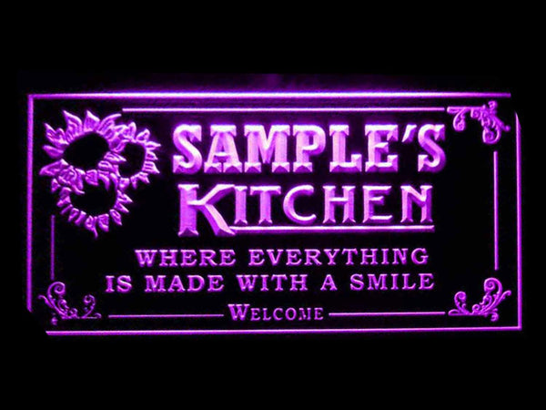 ADVPRO Name Personalized Custom Kitchen Welcome Chef Neon Light Sign st4-ps-tm - Purple