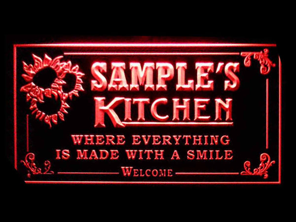 ADVPRO Name Personalized Custom Kitchen Welcome Chef Neon Light Sign st4-ps-tm - Red