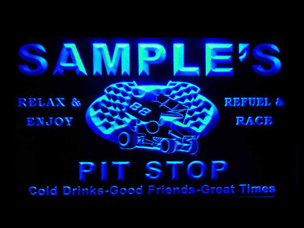 ADVPRO Name Personalized Custom Pit Stop Man Cave Bar Neon Beer Sign st4-pu-tm - Blue
