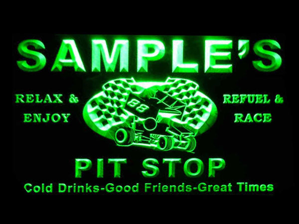 ADVPRO Name Personalized Custom Pit Stop Man Cave Bar Neon Beer Sign st4-pu-tm - Green