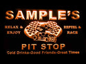 ADVPRO Name Personalized Custom Pit Stop Man Cave Bar Neon Beer Sign st4-pu-tm - Orange
