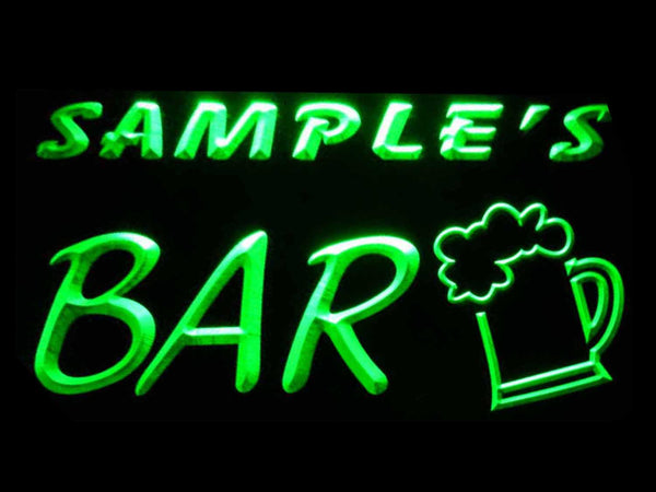 ADVPRO Name Personalized Custom Home Brew Bar Beer Mug Glass Neon Light Sign st4-pv-tm - Green