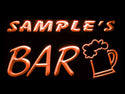 ADVPRO Name Personalized Custom Home Brew Bar Beer Mug Glass Neon Light Sign st4-pv-tm - Orange