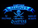ADVPRO Name Personalized Custom Private Quarters Pirate Man Cave Neon Sign st4-pw-tm - Blue