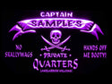ADVPRO Name Personalized Custom Private Quarters Pirate Man Cave Neon Sign st4-pw-tm - Purple