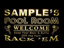 ADVPRO Name Personalized Custom Pool Room Rack 'em Bar Beer Neon Light Sign st4-py-tm - Yellow