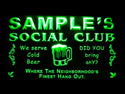 ADVPRO Name Personalized Custom Social Club Home Bar Beer Neon Light Sign st4-pz-tm - Green