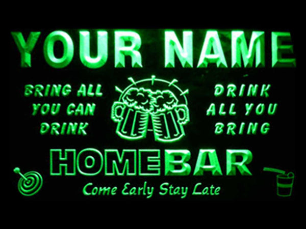 ADVPRO Name Personalized Custom Family Home Brew Mug Cheers Bar Beer Neon Sign st4-q-tm - Green