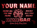 ADVPRO Name Personalized Custom Family Home Brew Mug Cheers Bar Beer Neon Sign st4-q-tm - Red