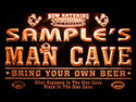 ADVPRO Name Personalized Custom Man Cave Football Bar Beer Neon Sign st4-qa-tm - Orange