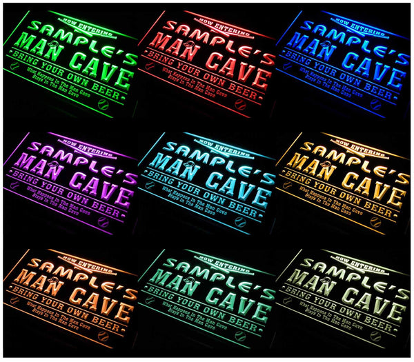 ADVPRO Name Personalized Custom Man Cave Baseball Bar Beer Neon Sign st4-qb-tm - Multicolor