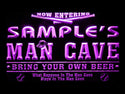 ADVPRO Name Personalized Custom Man Cave Baseball Bar Beer Neon Sign st4-qb-tm - Purple