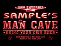 ADVPRO Name Personalized Custom Man Cave Baseball Bar Beer Neon Sign st4-qb-tm - Red