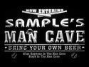 ADVPRO Name Personalized Custom Man Cave Baseball Bar Beer Neon Sign st4-qb-tm - White