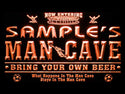 ADVPRO Name Personalized Custom Man Cave Soccer Bar Beer Neon Sign st4-qd-tm - Orange