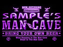 ADVPRO Name Personalized Custom Man Cave Soccer Bar Beer Neon Sign st4-qd-tm - Purple