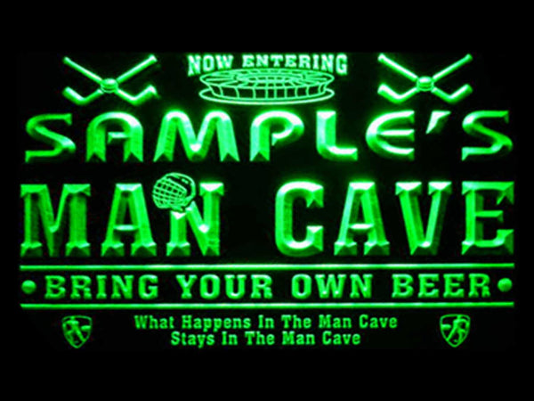 ADVPRO Name Personalized Custom Man Cave Hockey Bar Beer Neon Sign st4-qe-tm - Green