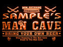 ADVPRO Name Personalized Custom Man Cave Hockey Bar Beer Neon Sign st4-qe-tm - Orange