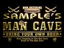 ADVPRO Name Personalized Custom Man Cave Hockey Bar Beer Neon Sign st4-qe-tm - Yellow