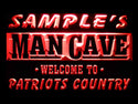 ADVPRO Name Personalized Custom Man Cave Patriots Country Pub Bar Beer Neon Sign st4-qf-tm - Red