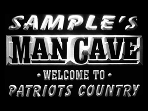 ADVPRO Name Personalized Custom Man Cave Patriots Country Pub Bar Beer Neon Sign st4-qf-tm - White