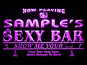 ADVPRO Name Personalized Custom Sexy Bar Now Playing Stripper Bar Beer Neon Sign st4-qk-tm - Purple