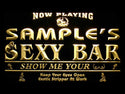ADVPRO Name Personalized Custom Sexy Bar Now Playing Stripper Bar Beer Neon Sign st4-qk-tm - Yellow