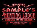 ADVPRO Name Personalized Custom Hunting Lodge Firearms Man Cave Bar Neon Sign st4-ql-tm - Red