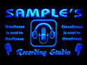 ADVPRO Name Personalized Custom Recording Studio Microphone Neon Light Sign st4-qm-tm - Blue