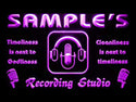 ADVPRO Name Personalized Custom Recording Studio Microphone Neon Light Sign st4-qm-tm - Purple
