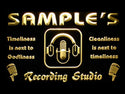 ADVPRO Name Personalized Custom Recording Studio Microphone Neon Light Sign st4-qm-tm - Yellow