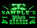 ADVPRO Name Personalized Custom Biker's Garage Motorcycle Repair Bar Neon Sign st4-qu-tm - Green