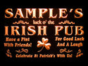 ADVPRO Name Personalized Custom Luck o' The Irish Pub St Patrick's Neon Light Sign st4-qv-tm - Orange