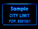 ADVPRO Personalized Custom City Limit Name with Population Decor Neon Sign st4-t-tm - Blue