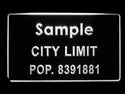 ADVPRO Personalized Custom City Limit Name with Population Decor Neon Sign st4-t-tm - White
