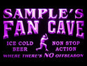 ADVPRO Name Personalized Custom Baseball Fan Cave Man Room Bar Beer Neon Sign st4-tc-tm - Purple