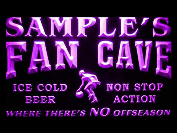 ADVPRO Name Personalized Custom Basketball Fan Cave Man Room Bar Beer Neon Sign st4-td-tm - Purple