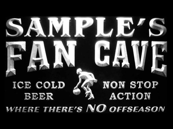 ADVPRO Name Personalized Custom Basketball Fan Cave Man Room Bar Beer Neon Sign st4-td-tm - White