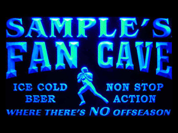 ADVPRO Name Personalized Custom Football Fan Cave Bar Beer Neon Sign st4-te-tm - Blue