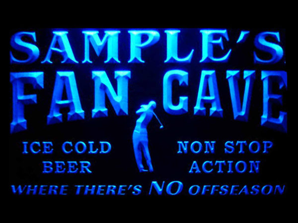 ADVPRO Name Personalized Custom Golf Fan Cave Man Room Bar Beer Neon Light Sign st4-tf-tm - Blue
