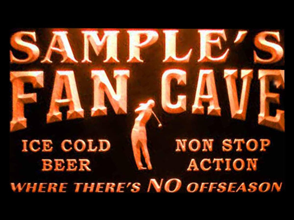 ADVPRO Name Personalized Custom Golf Fan Cave Man Room Bar Beer Neon Light Sign st4-tf-tm - Orange