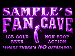 ADVPRO Name Personalized Custom Golf Fan Cave Man Room Bar Beer Neon Light Sign st4-tf-tm - Purple